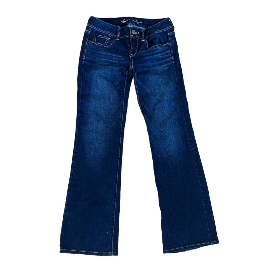 American Eagle 🦅 Jeans 👖 Stretch, Slightly distressed - Size 4 Short - Picture 2 of 5